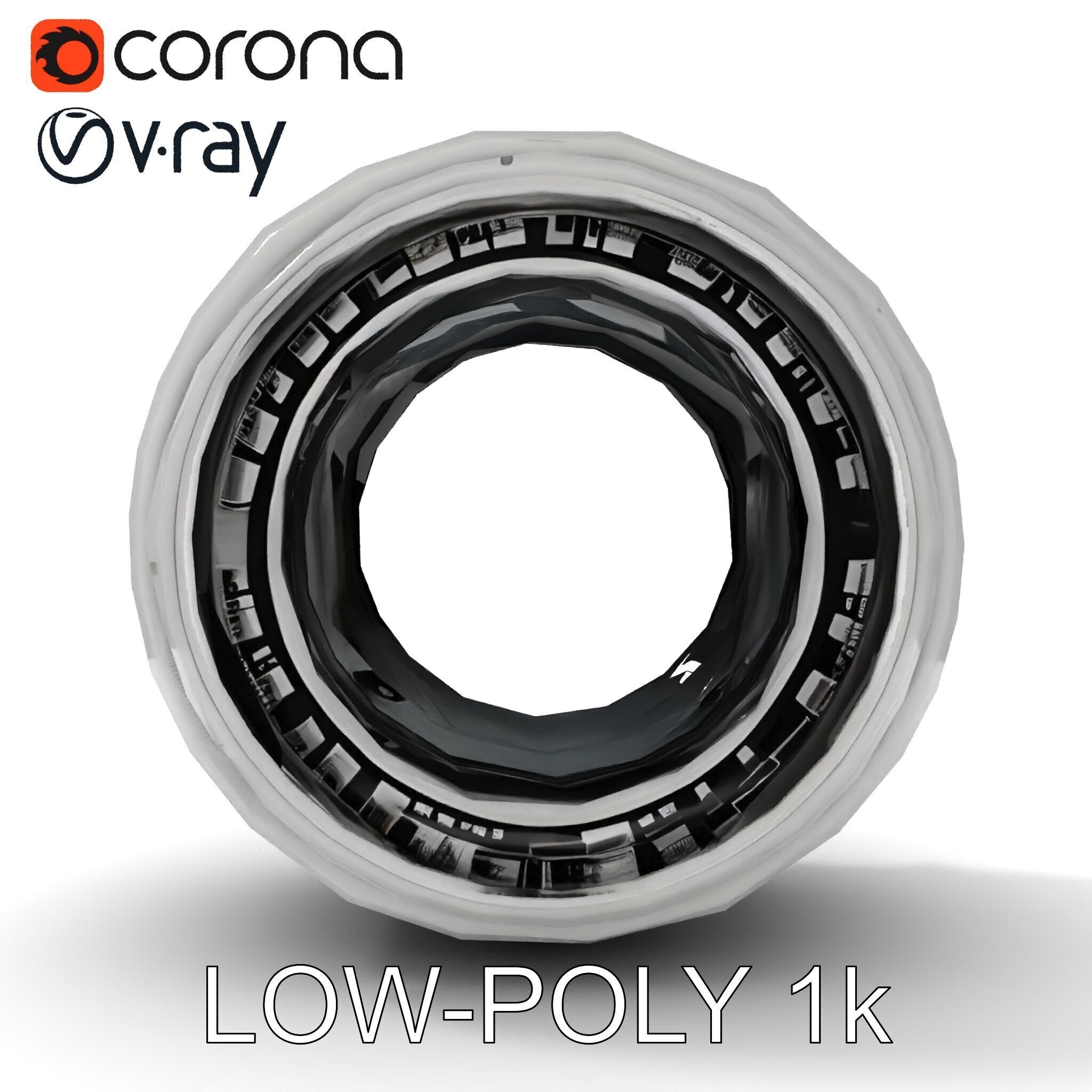 Futuristic Industrial Component Model Pack Low-poly 3D model_19