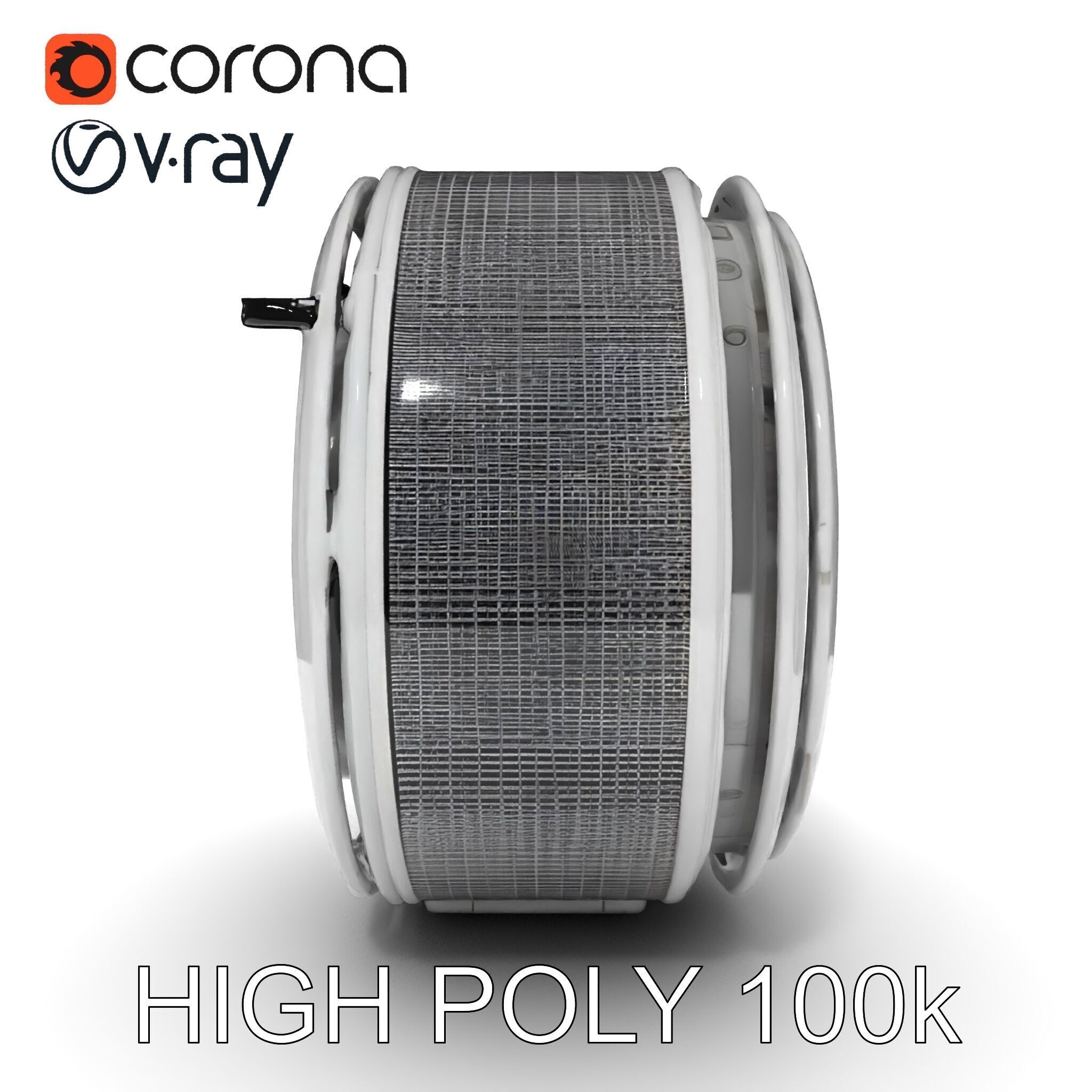 Futuristic Industrial Component Model Pack Low-poly 3D model_14