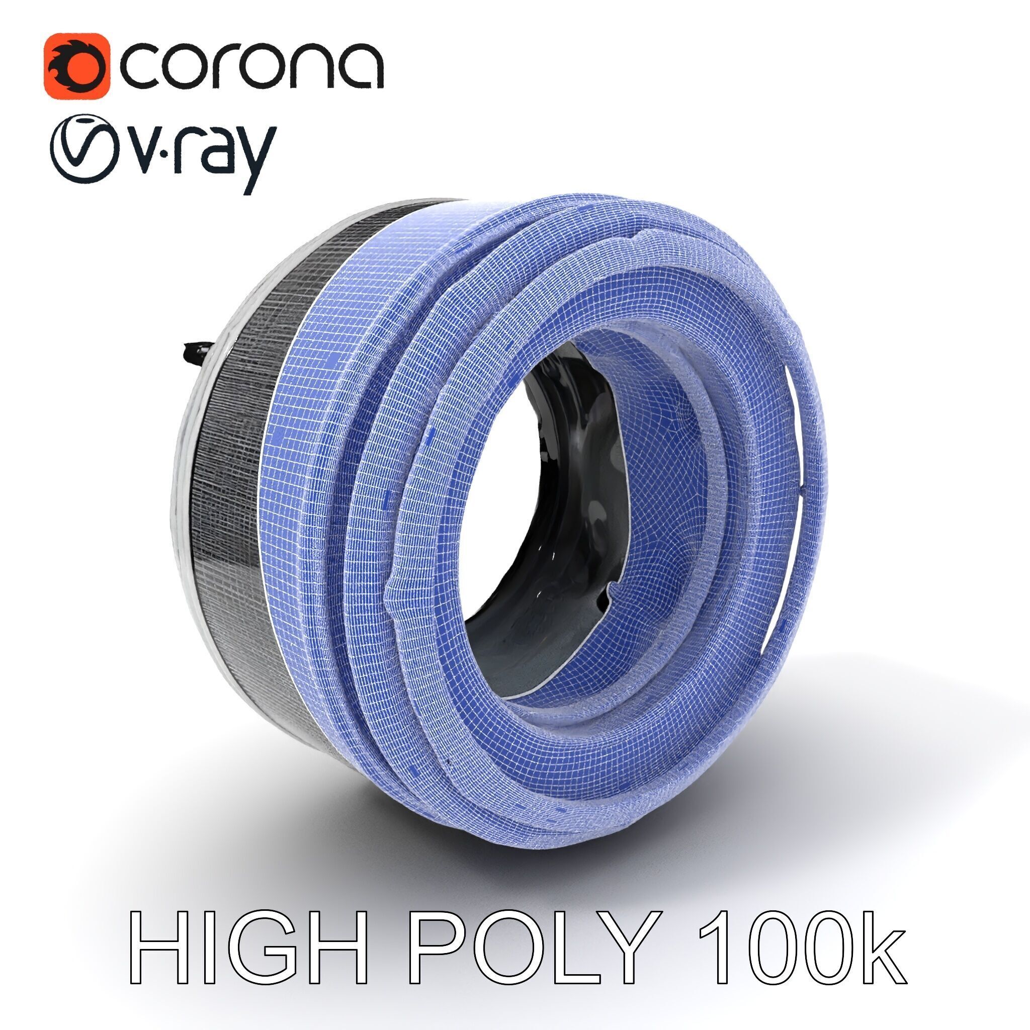 Futuristic Industrial Component Model Pack Low-poly 3D model_3