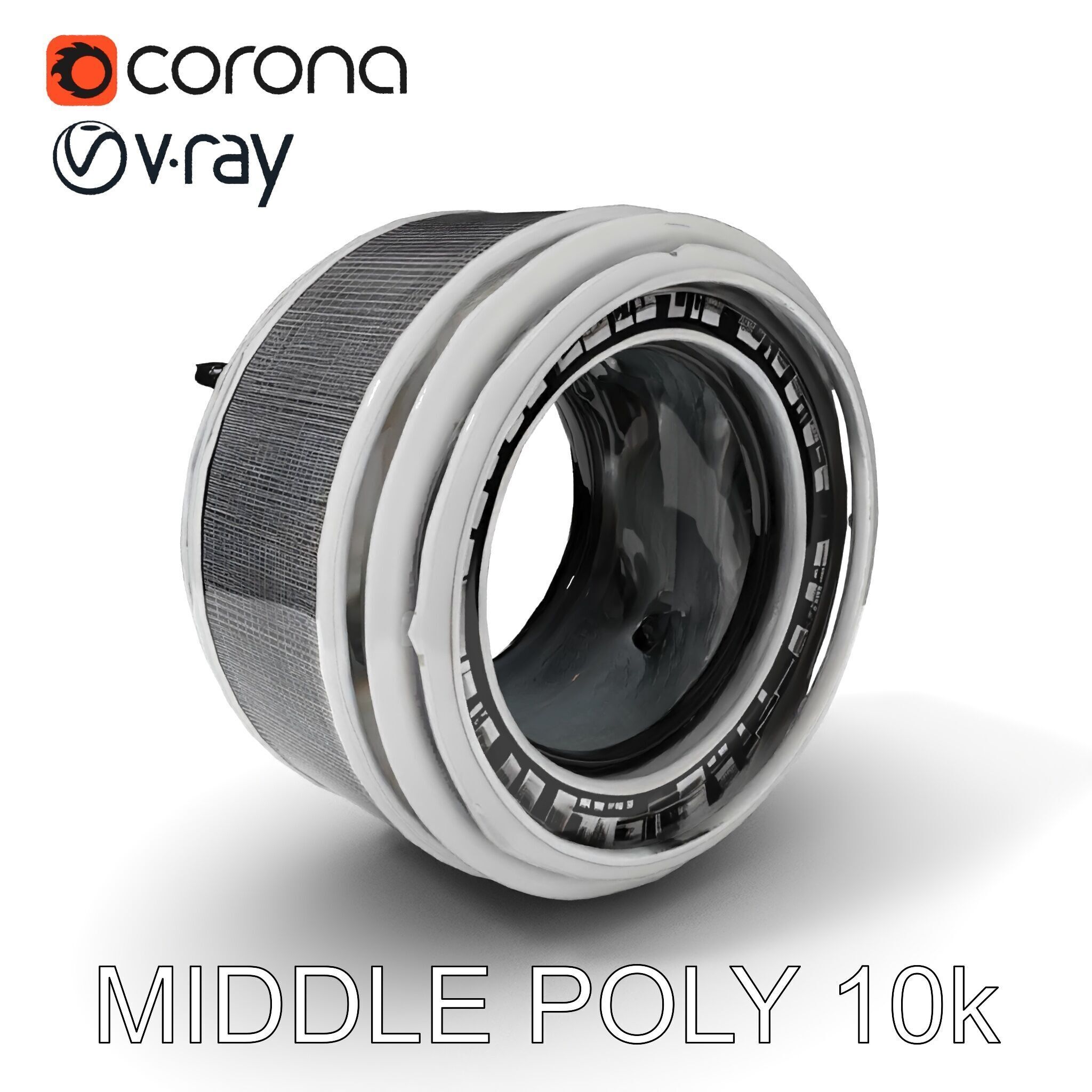 Futuristic Industrial Component Model Pack Low-poly 3D model_31