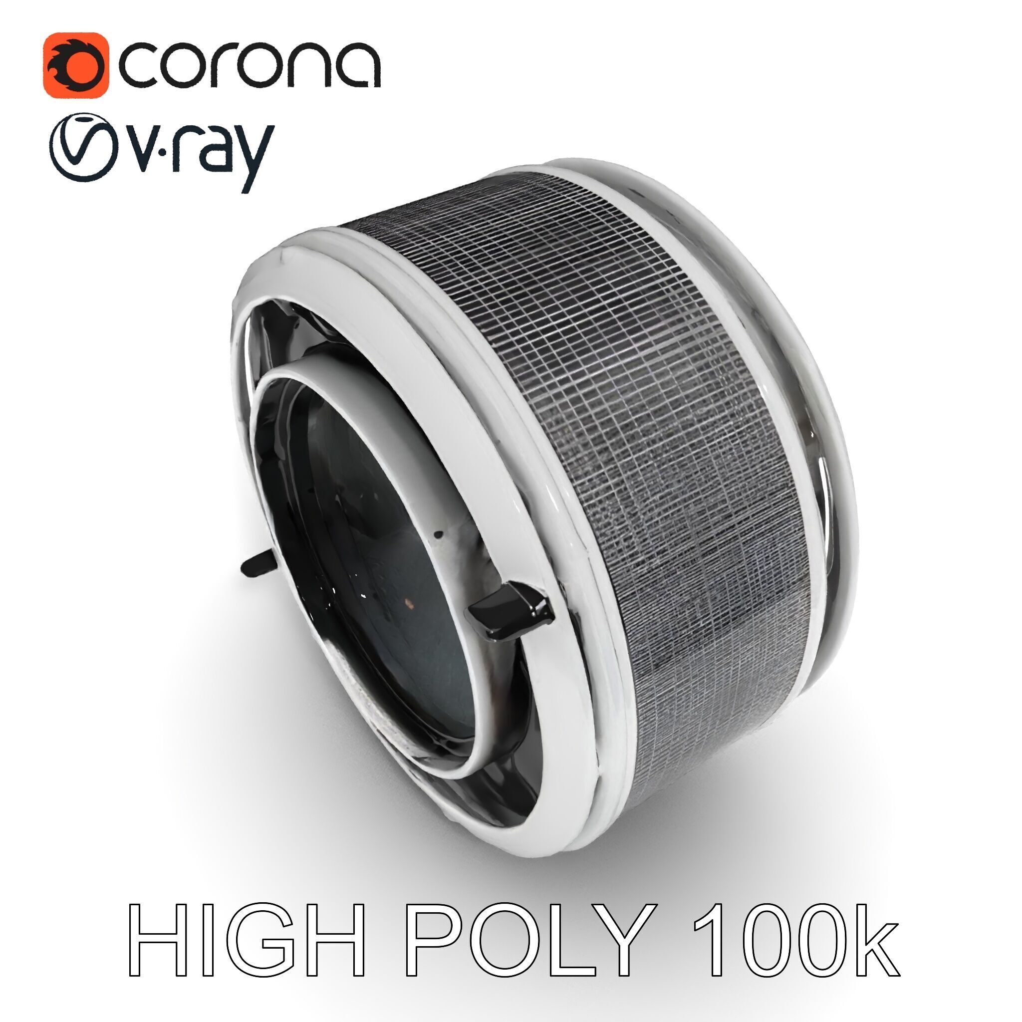 Futuristic Industrial Component Model Pack Low-poly 3D model_30