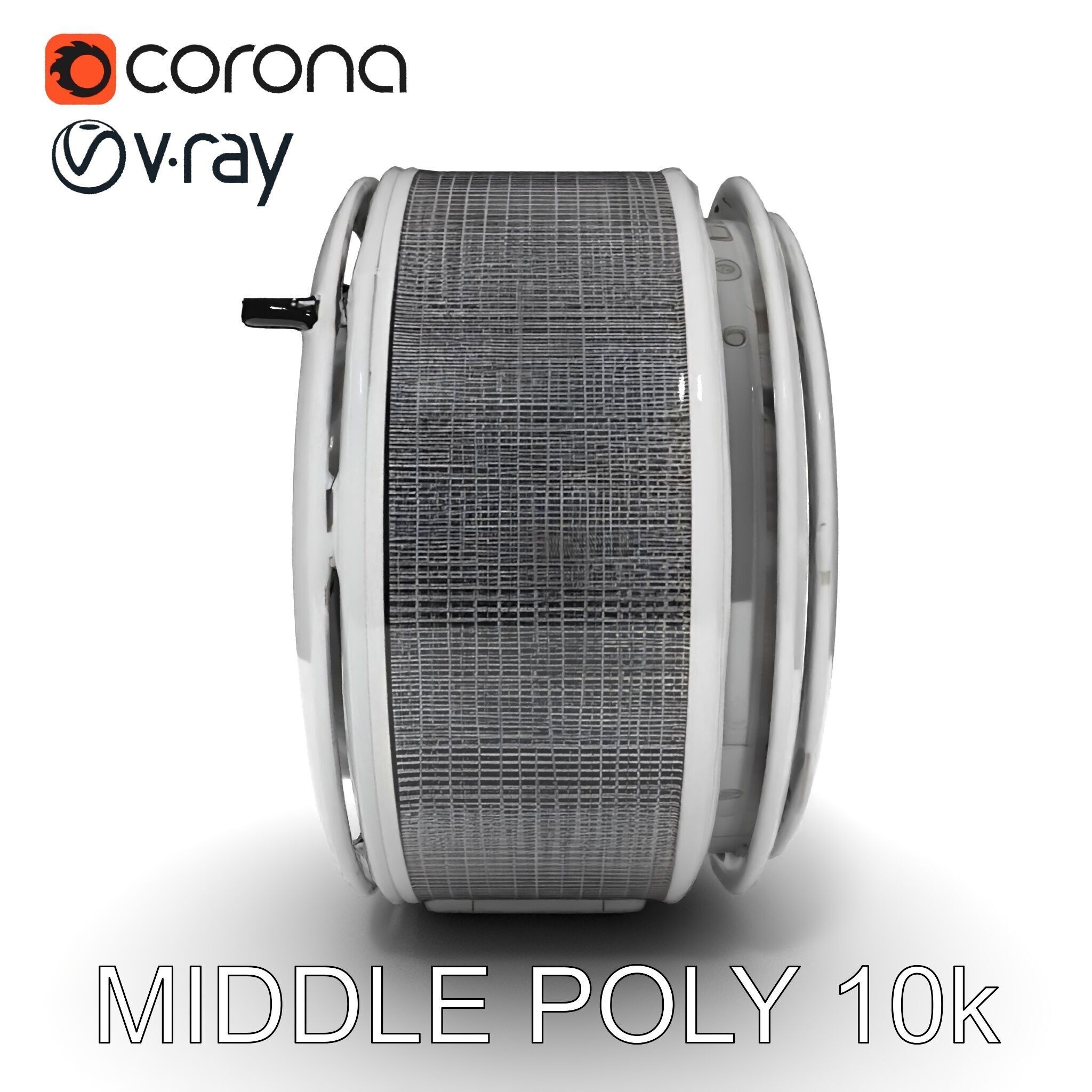 Futuristic Industrial Component Model Pack Low-poly 3D model_21