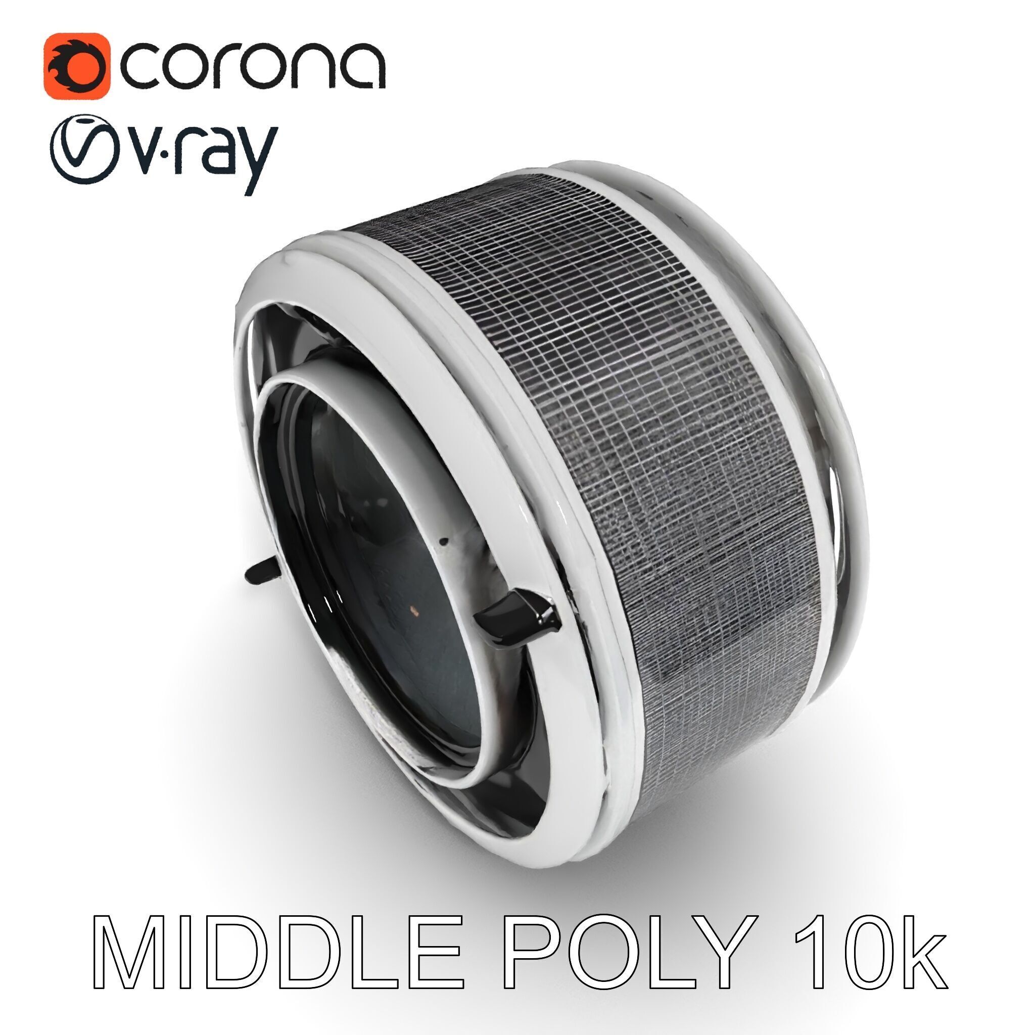 Futuristic Industrial Component Model Pack Low-poly 3D model_12