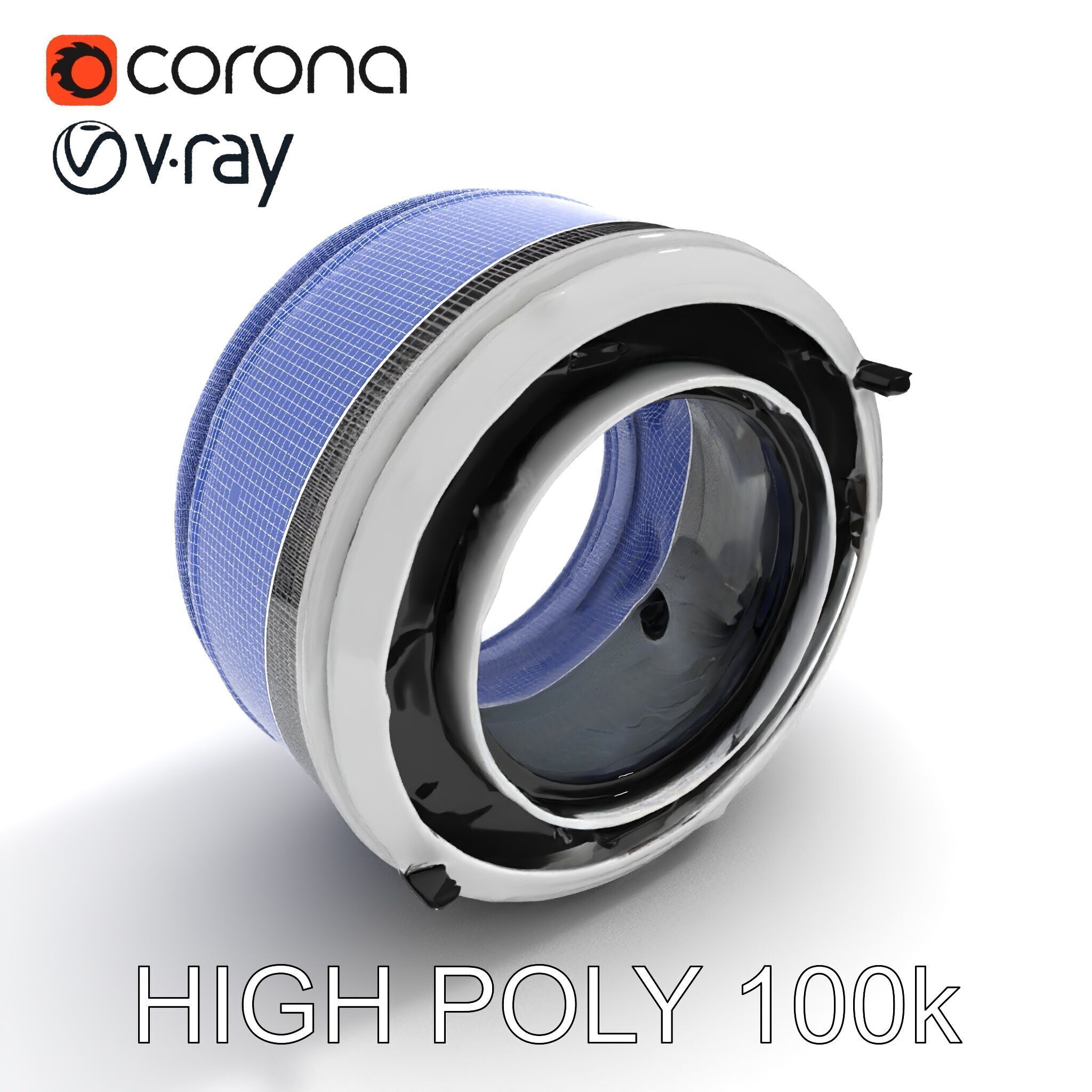 Futuristic Industrial Component Model Pack Low-poly 3D model_25