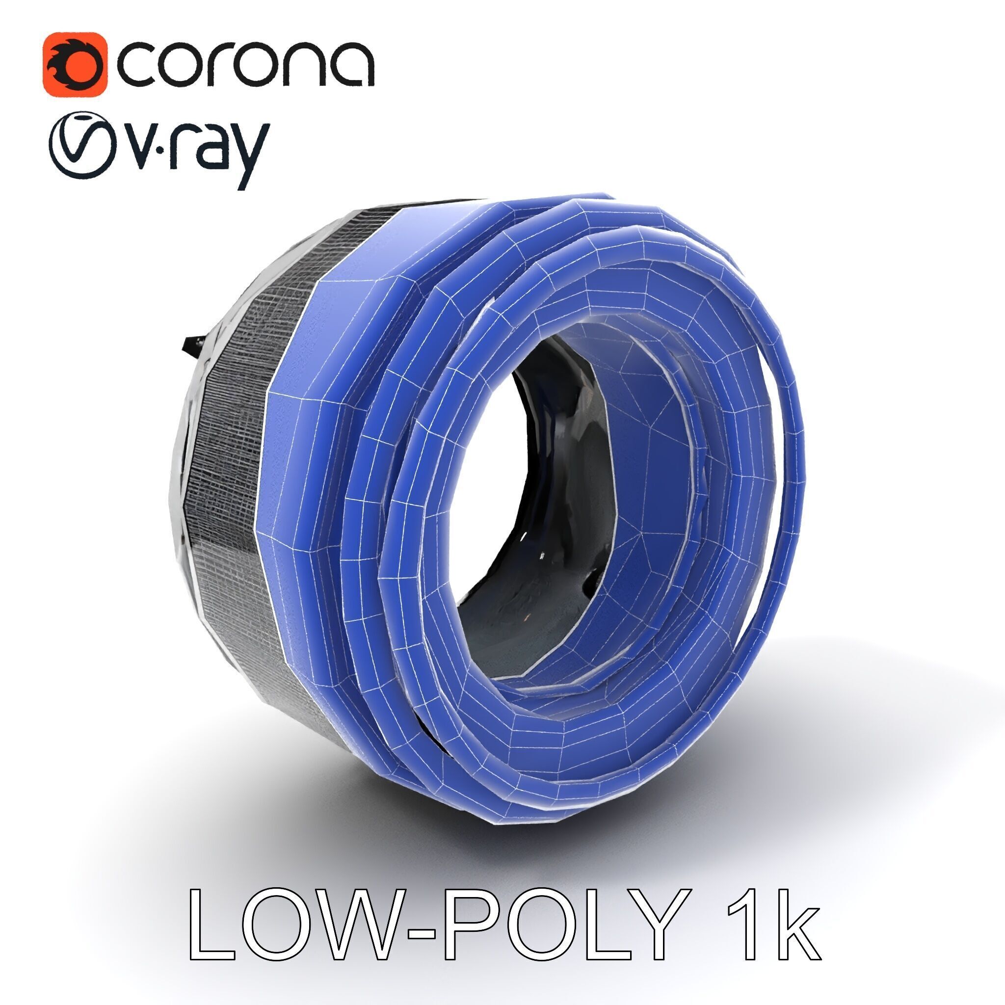 Futuristic Industrial Component Model Pack Low-poly 3D model_32