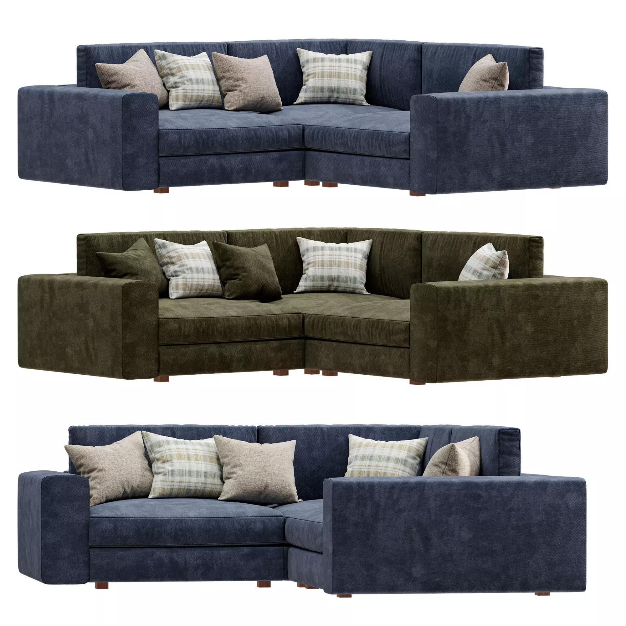 Beta Modular Corner Sectional 3D model