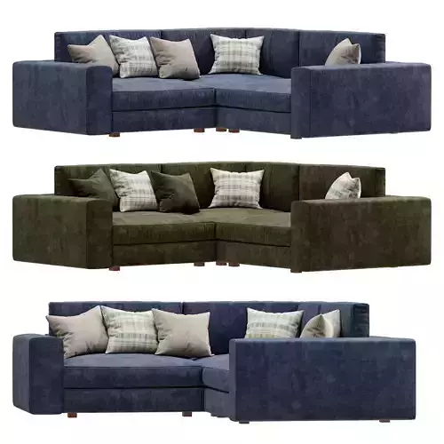 Beta  Modular Corner Sectional 3D model