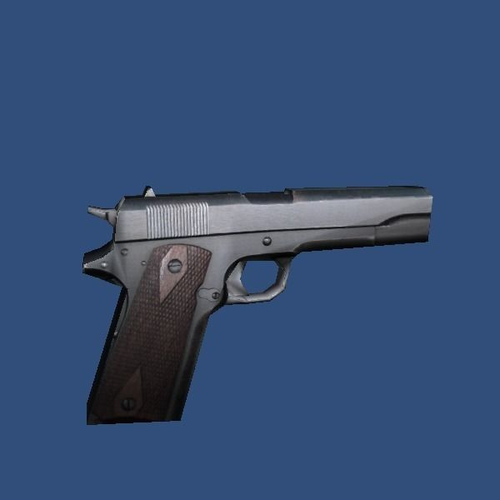 Low Poly 45 Automatic Pistol