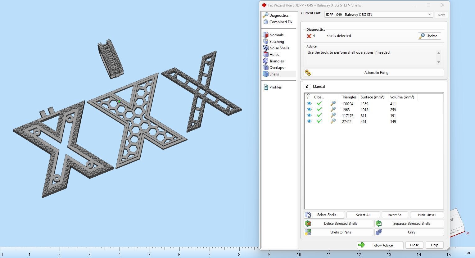 Custom Initial X Letter Diamond  A to Z Alphabet Bug Necklace 3D print model_18