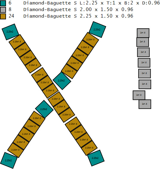 Custom Initial X Letter Diamond  A to Z Alphabet Bug Necklace 3D print model_17