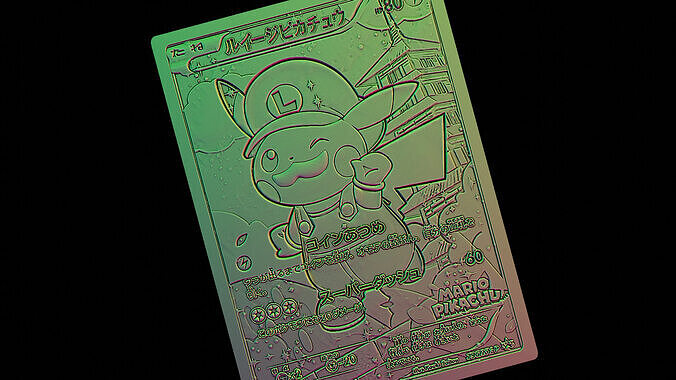 Luigi Pikachu Collector Card 3D print model
