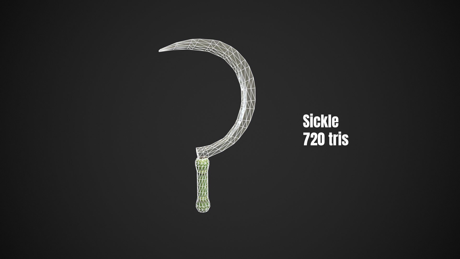 Stylized Farm tools pack 01 10 Types Game Ready low-poly Low-poly 3D model_10