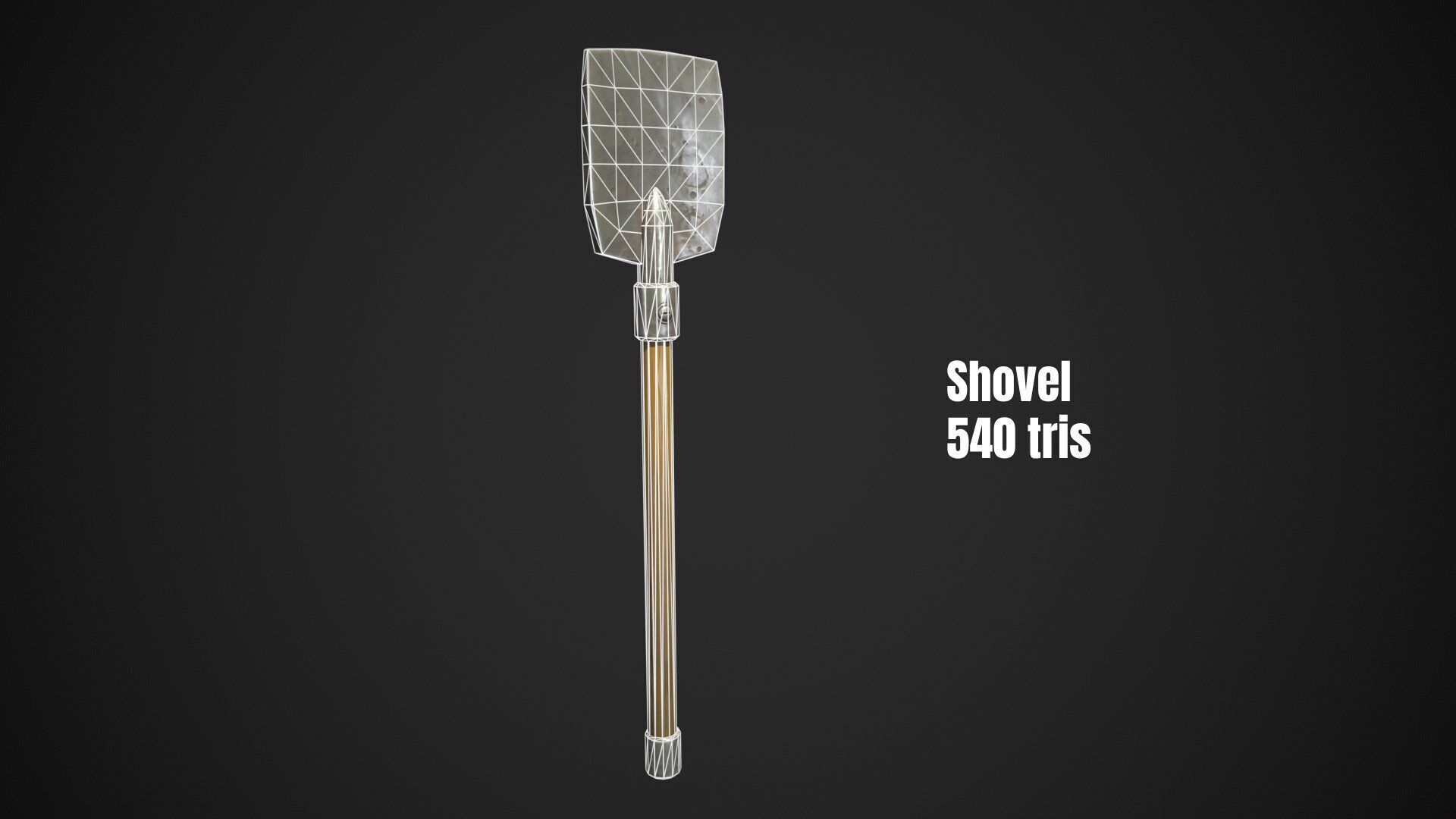 Stylized Farm tools pack 01 10 Types Game Ready low-poly Low-poly 3D model_11