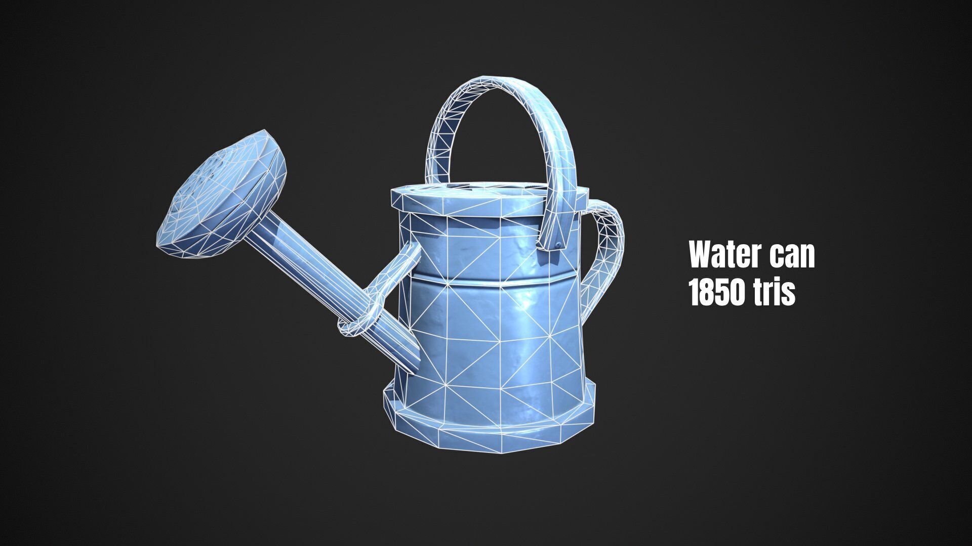 Stylized Farm tools pack 01 10 Types Game Ready low-poly Low-poly 3D model_9