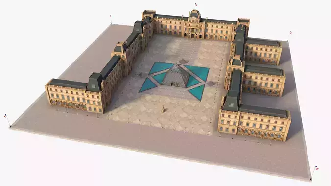 Louvre Museum 3D model