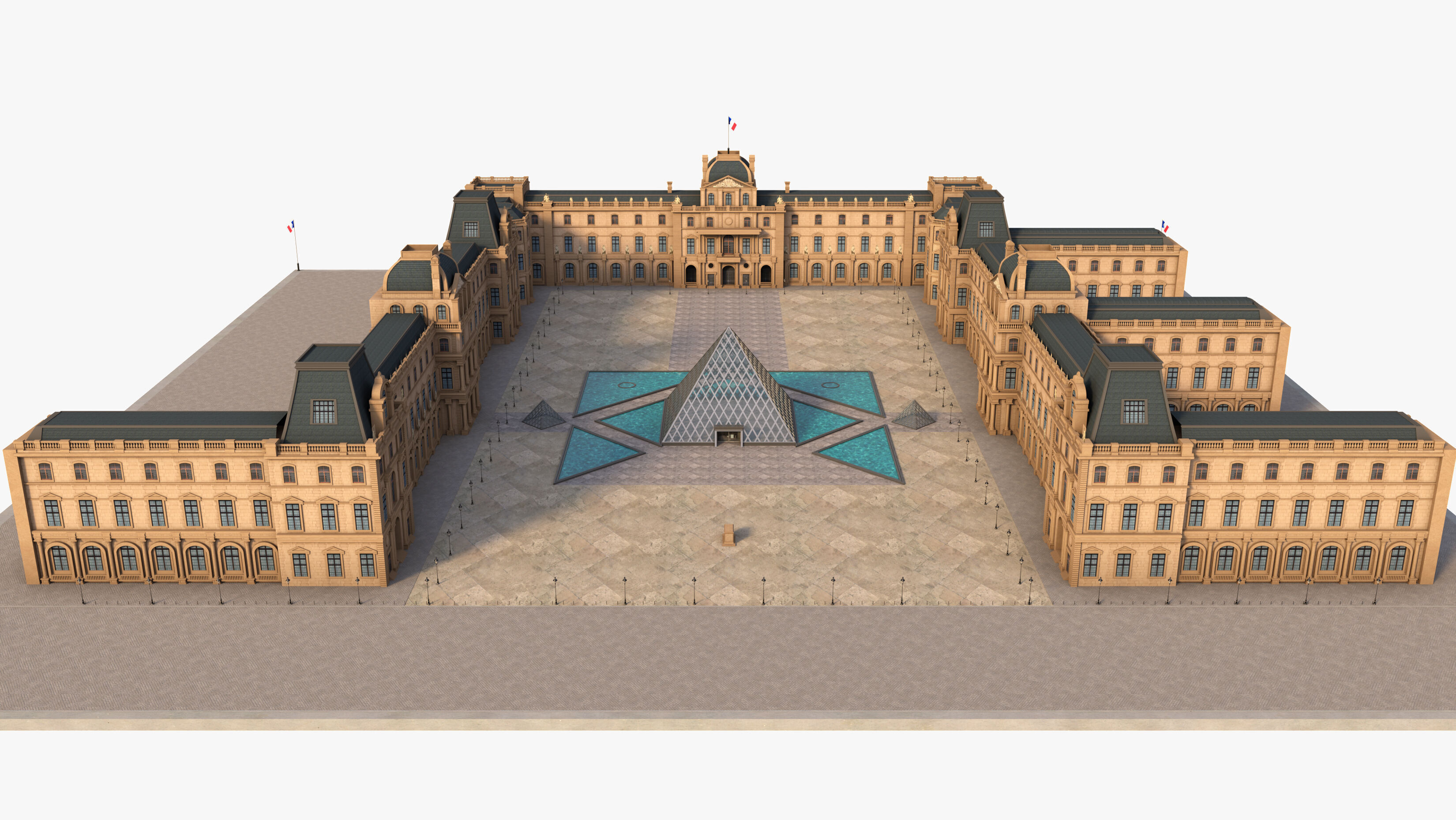 Louvre Museum 3D model