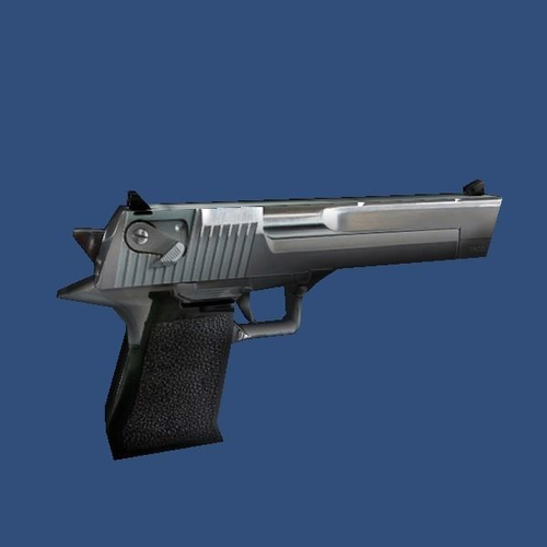 Low Poly 50 Automatic Pistol Low-poly 3D model