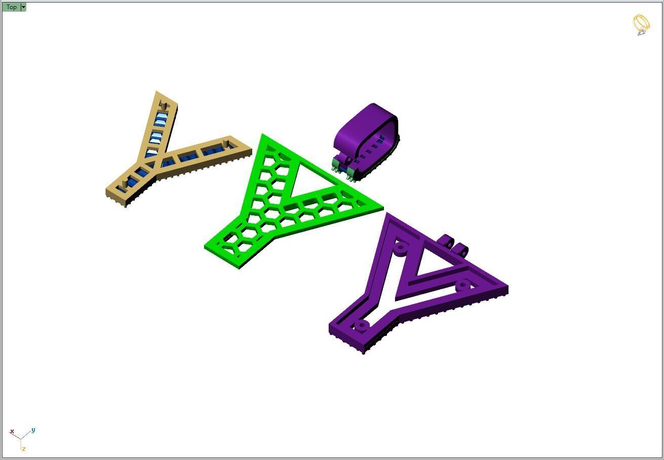 Custom Initial Y Letter Diamond  A to Z Alphabet Bug Necklace 3D print model_11