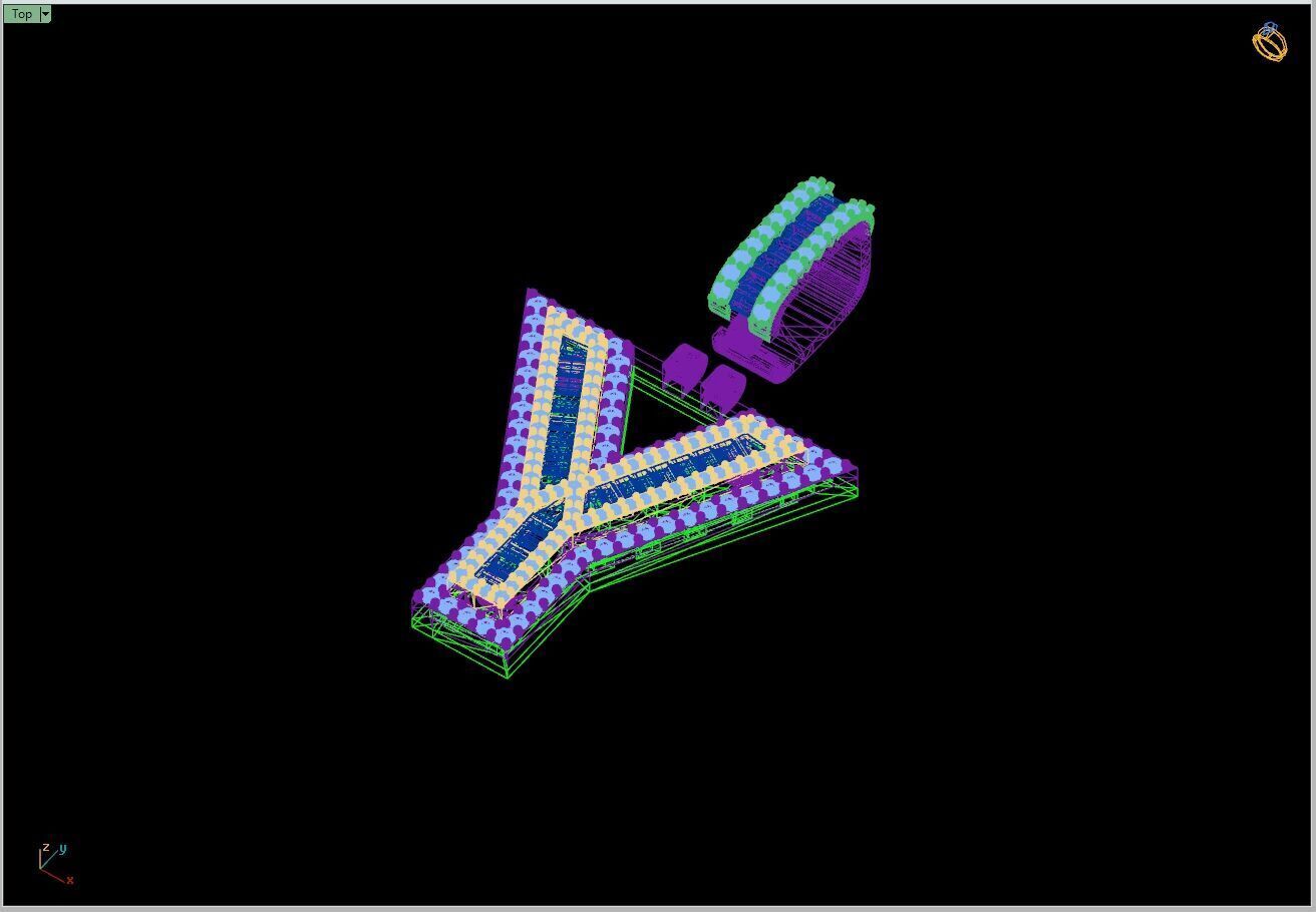 Custom Initial Y Letter Diamond  A to Z Alphabet Bug Necklace 3D print model_13