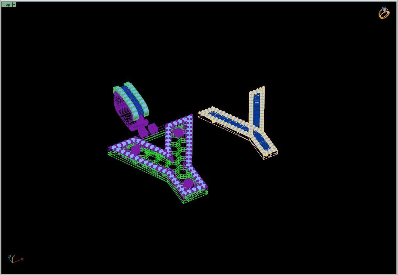 Custom Initial Y Letter Diamond  A to Z Alphabet Bug Necklace 3D print model_14