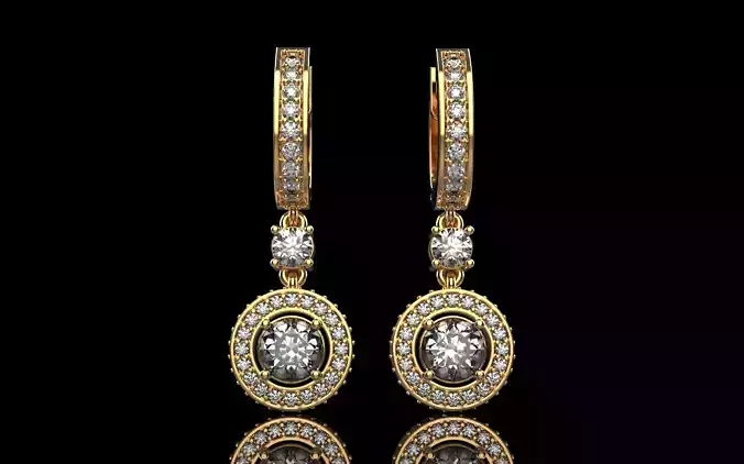 Round earring model 1256