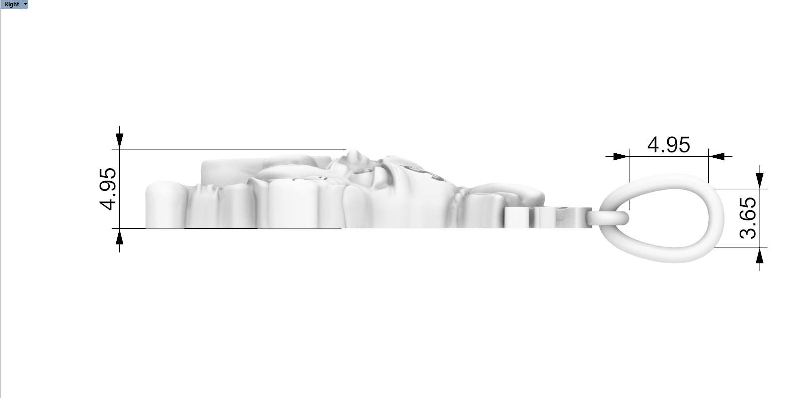 Moneybag pandant model 1258 3D print model_7