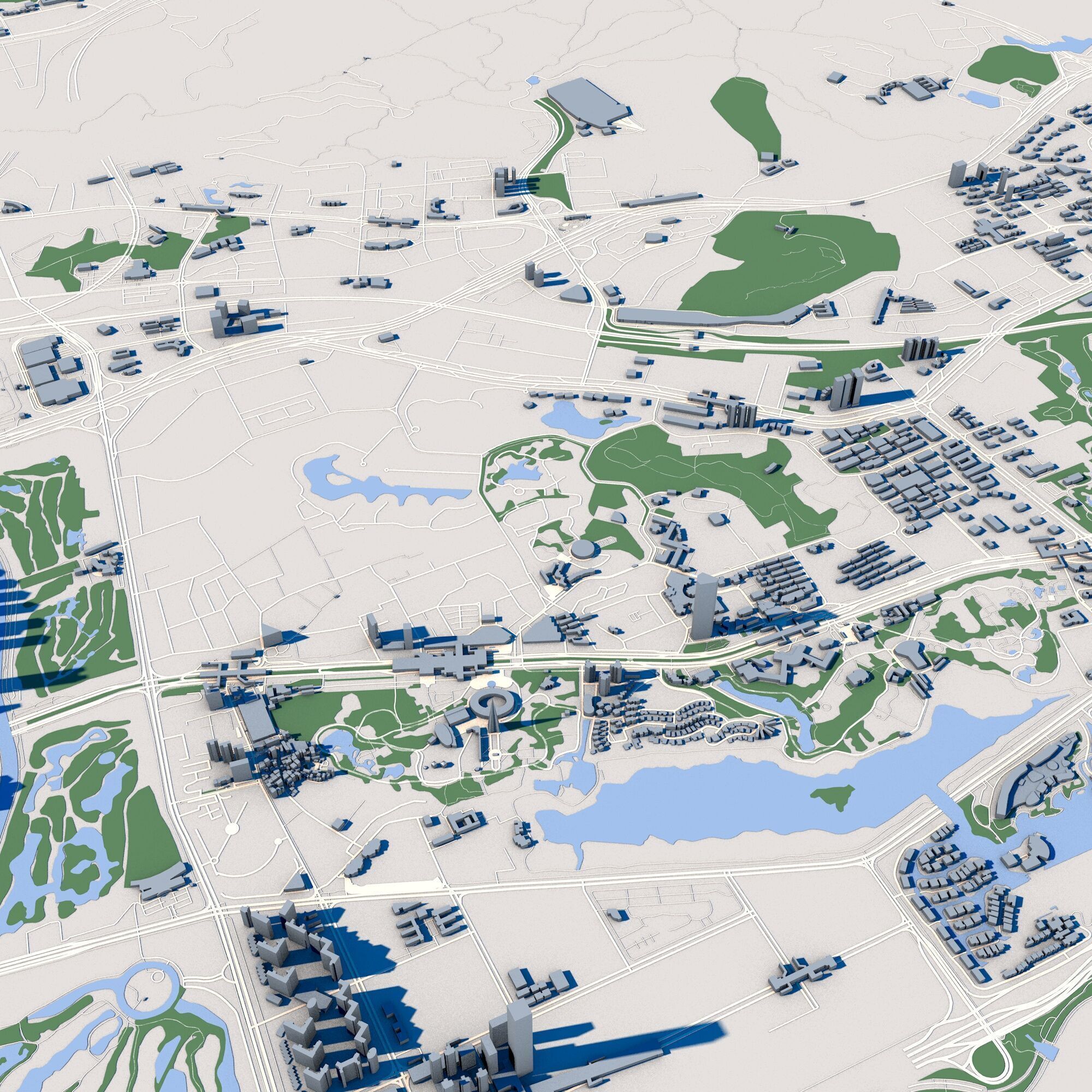 Shenzhen City China 3D model_8