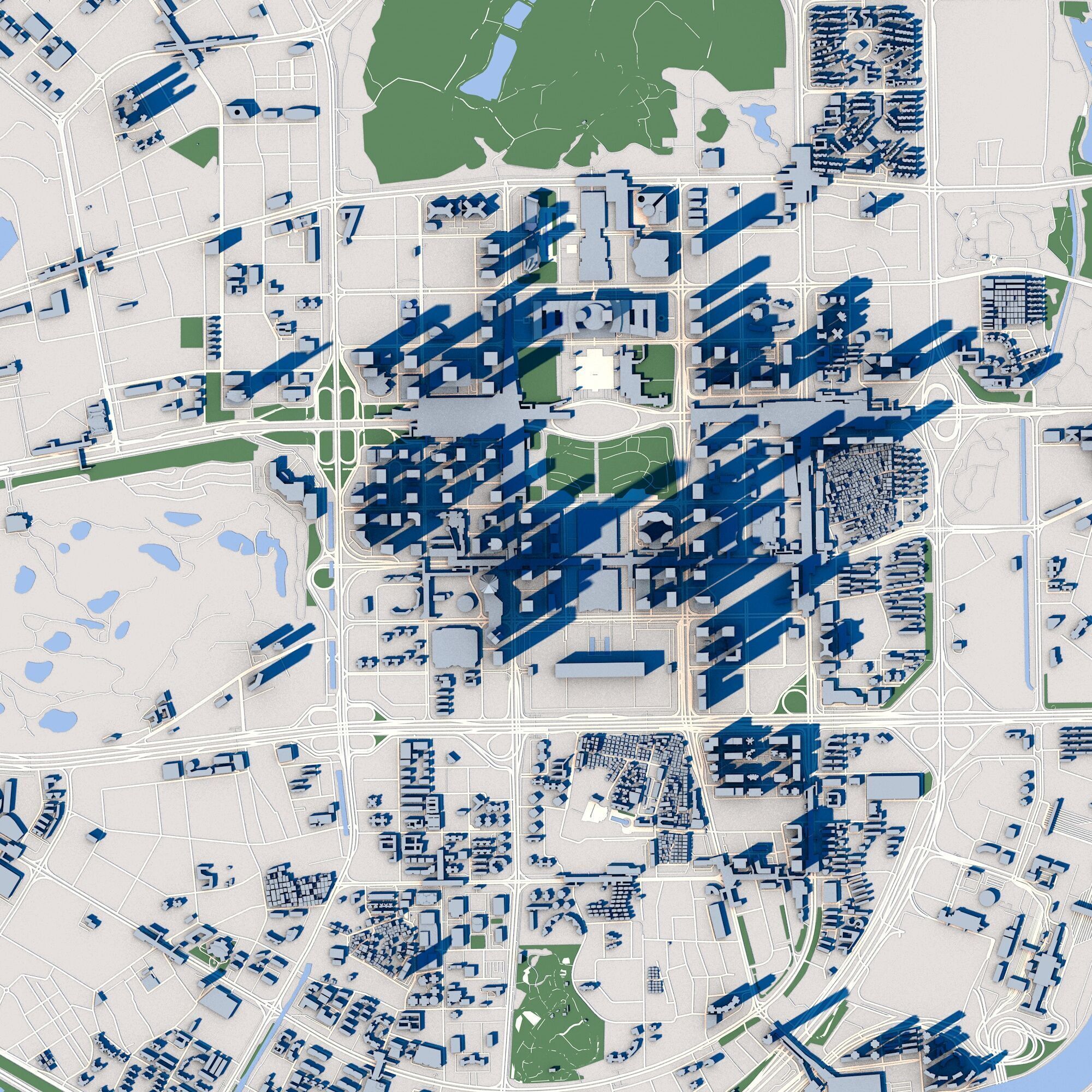 Shenzhen City China 3D model_3