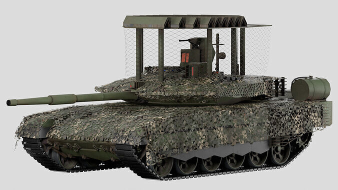 Lowpoly T-90M War in Ukraine Edition Russian Main Battle Tank Low-poly 3D model