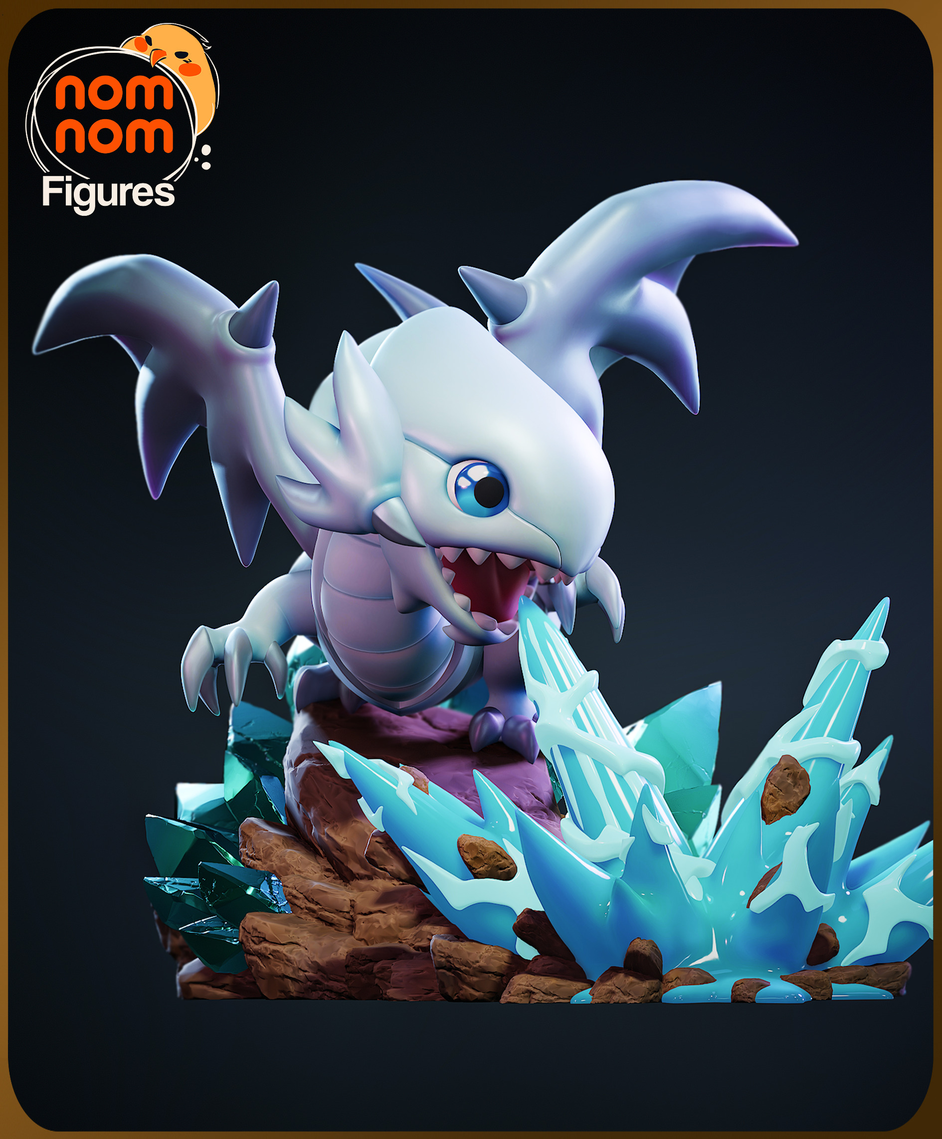 Chibi Blue Eyes White Dragon - Yugioh 3D print model_1