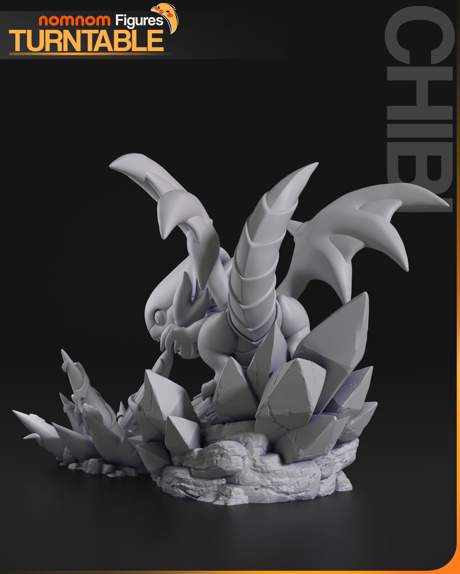 Chibi Blue Eyes White Dragon - Yugioh 3D print model_9