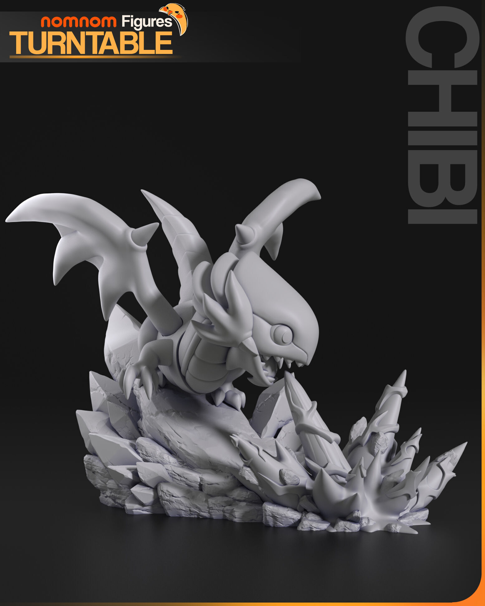 Chibi Blue Eyes White Dragon - Yugioh 3D print model_7