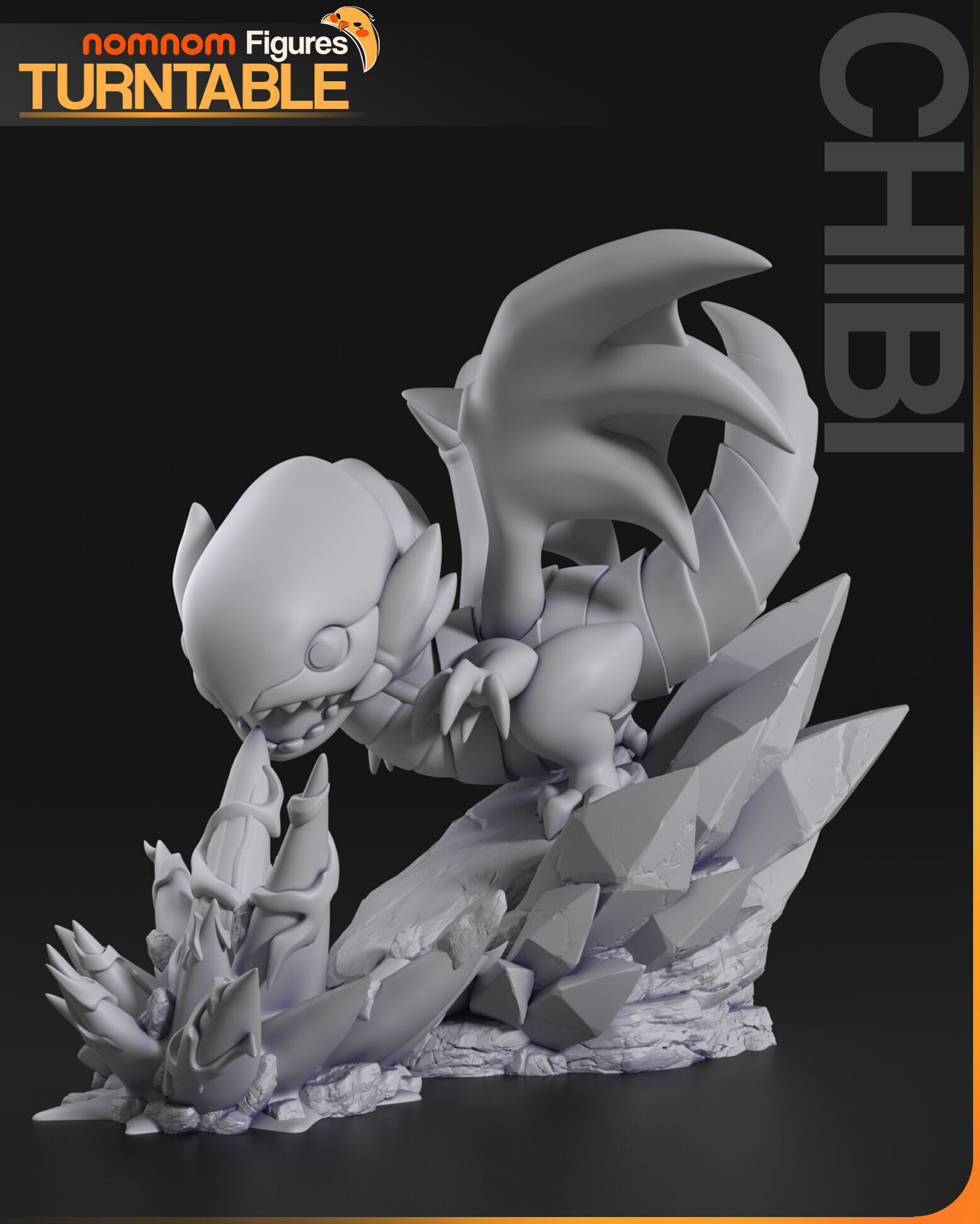 Chibi Blue Eyes White Dragon - Yugioh 3D print model_6
