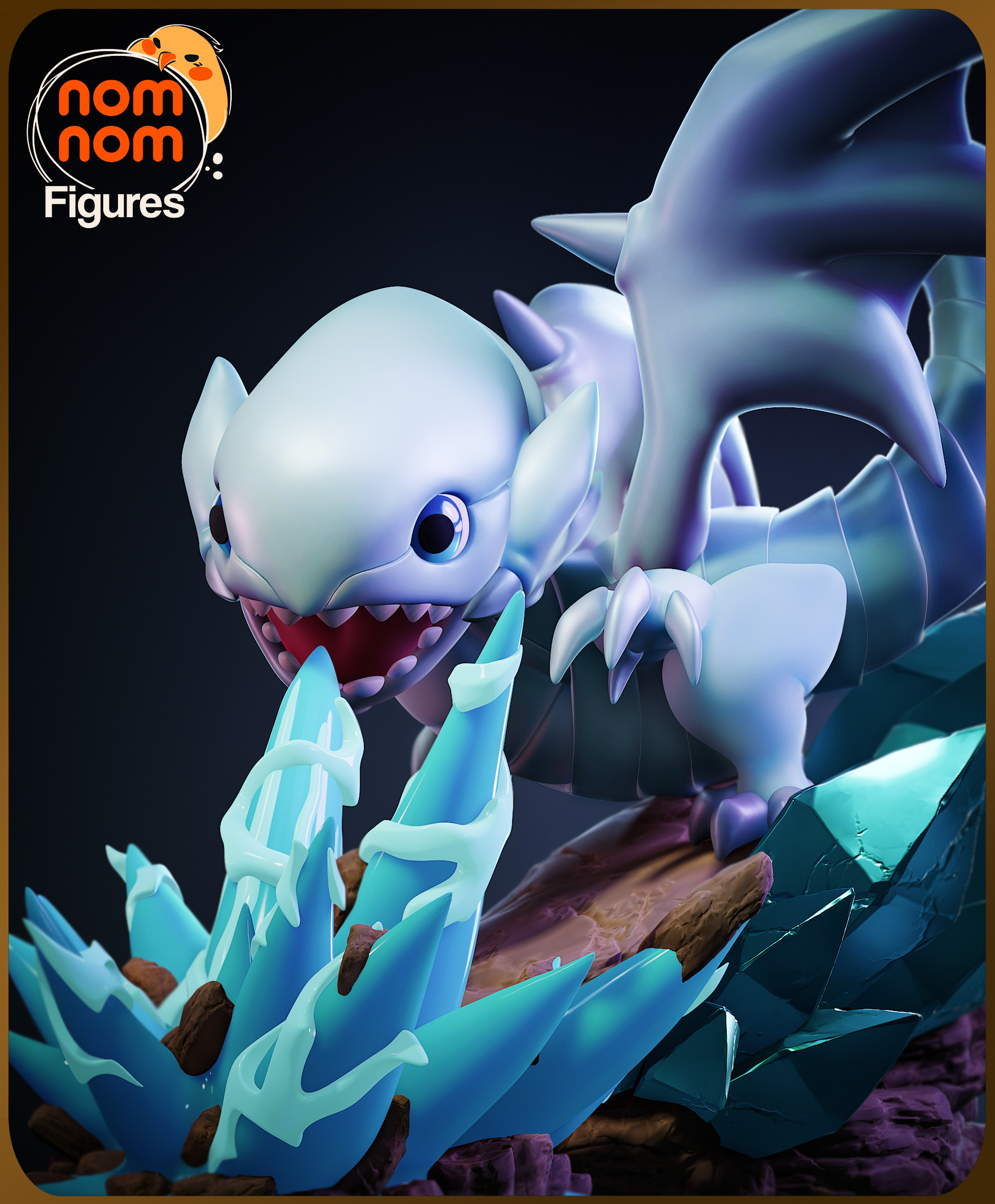 Chibi Blue Eyes White Dragon - Yugioh 3D print model_3