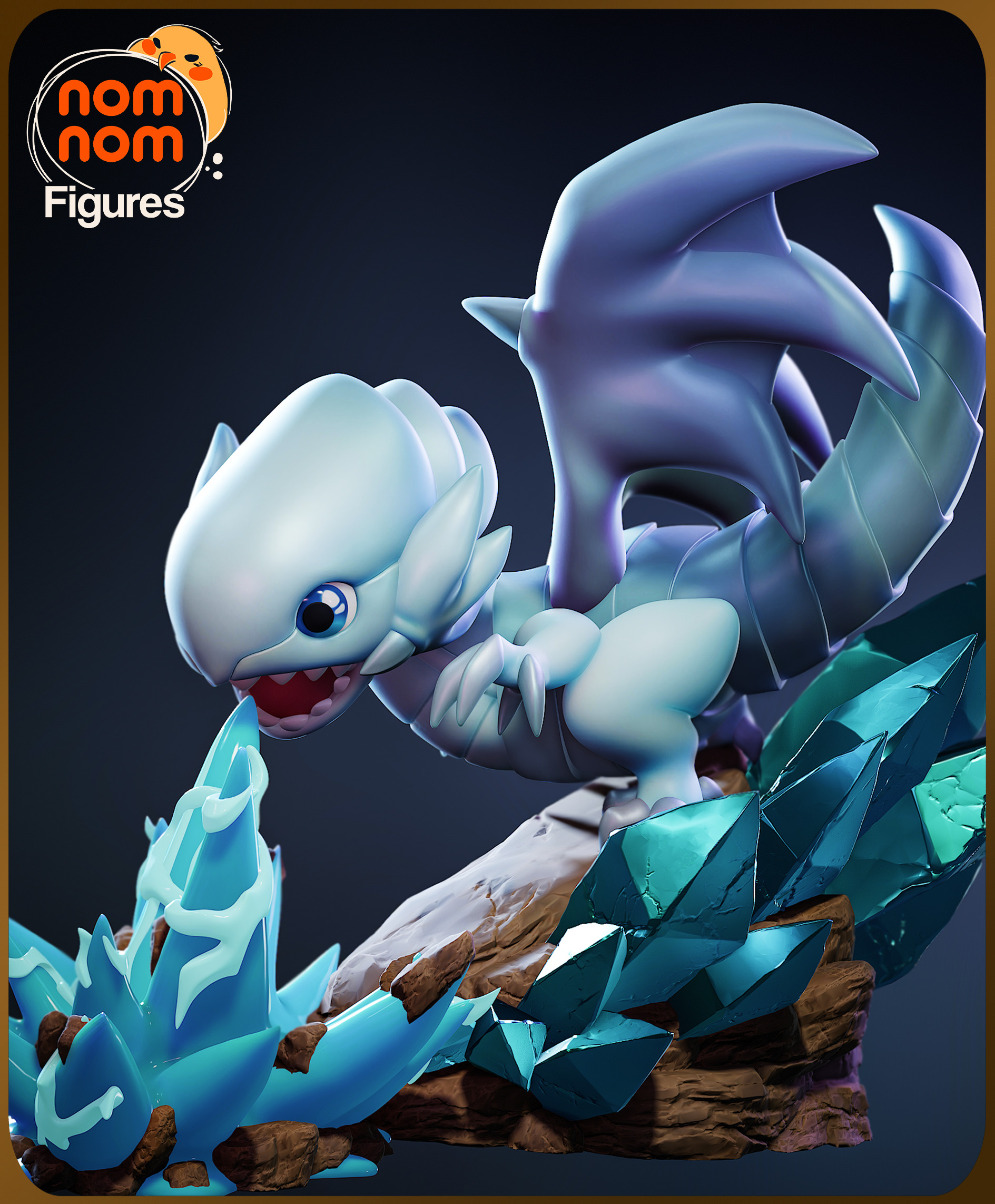Chibi Blue Eyes White Dragon - Yugioh 3D print model_4
