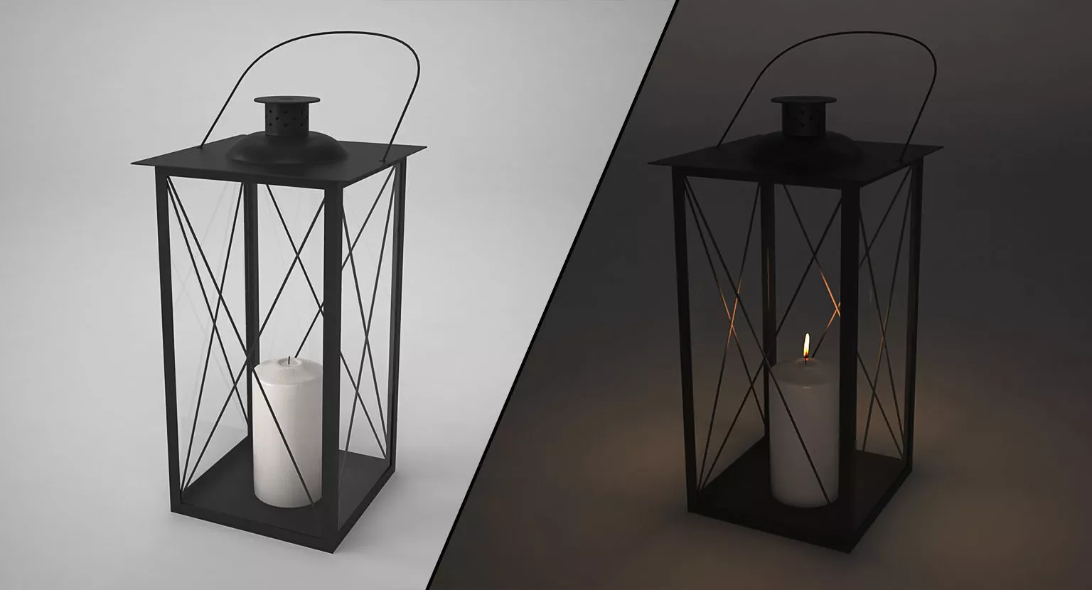 Exterior lantern Free 3D model