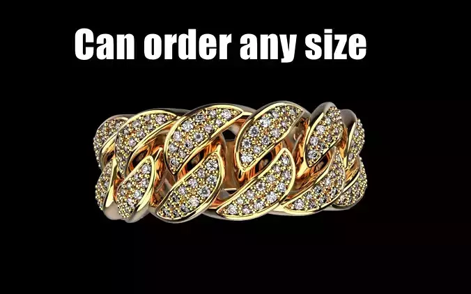 Cuban chain ring model 1266