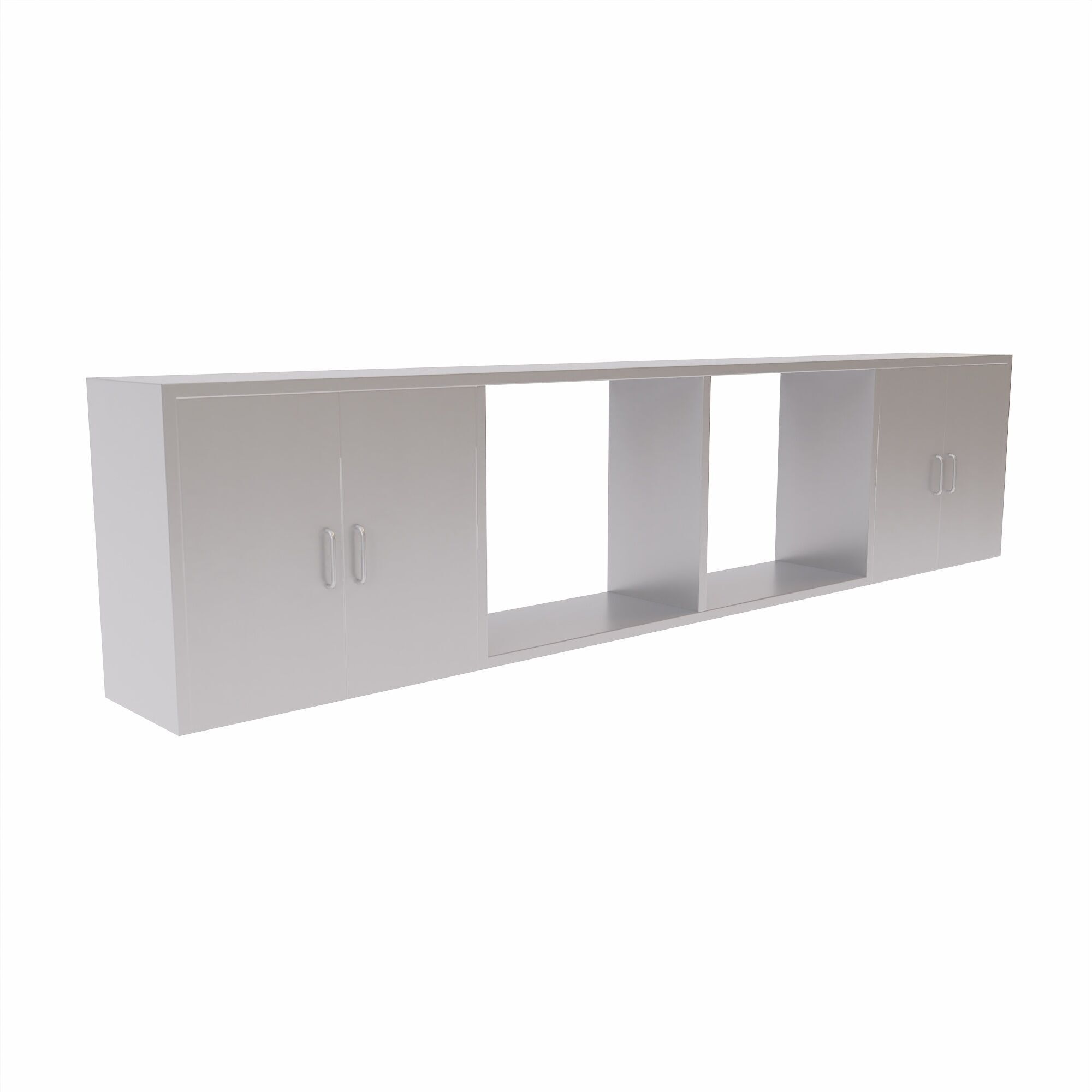 Kitchen cabinet and shelves lowpoly 3d model Low-poly 3D model_3