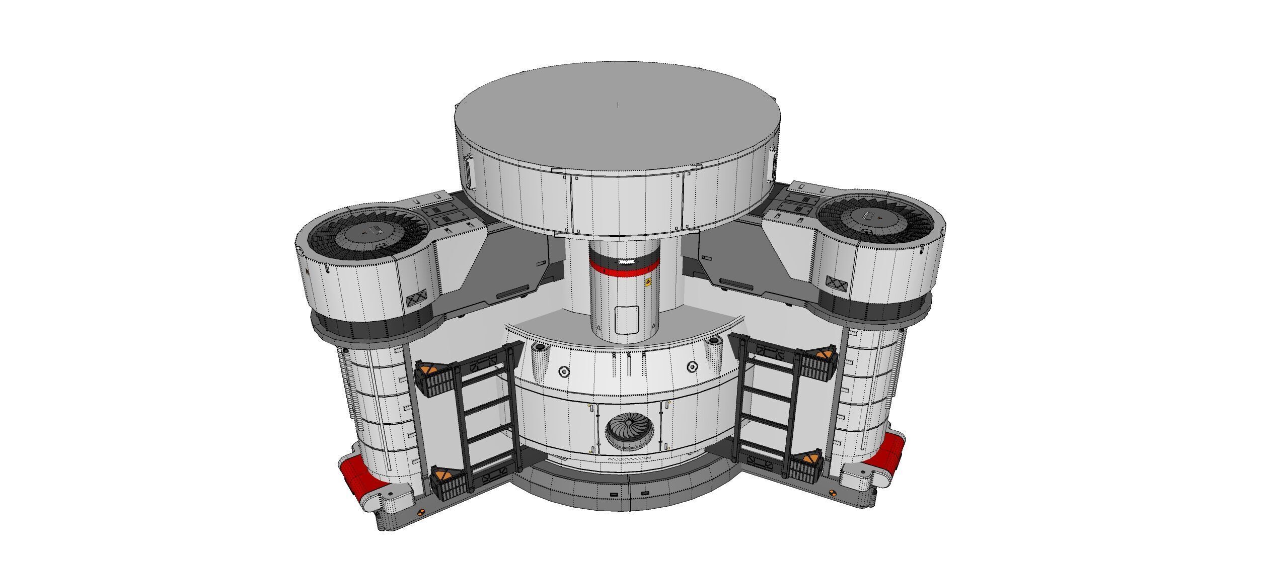 sci-fi Architecture kitbash 53 3D model_25