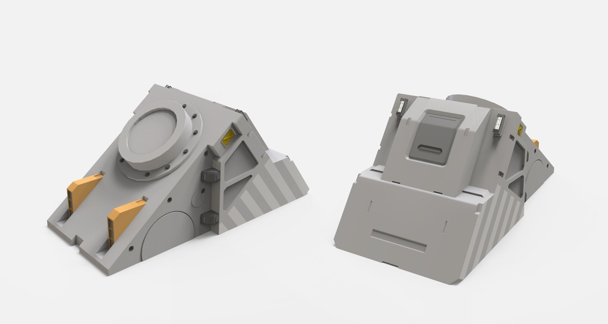 sci-fi Architecture kitbash 53 3D model_21