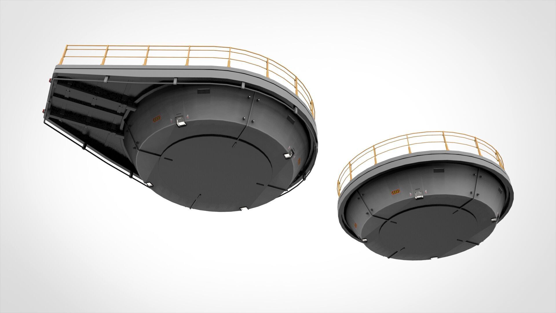 sci-fi Architecture kitbash 53 3D model_5