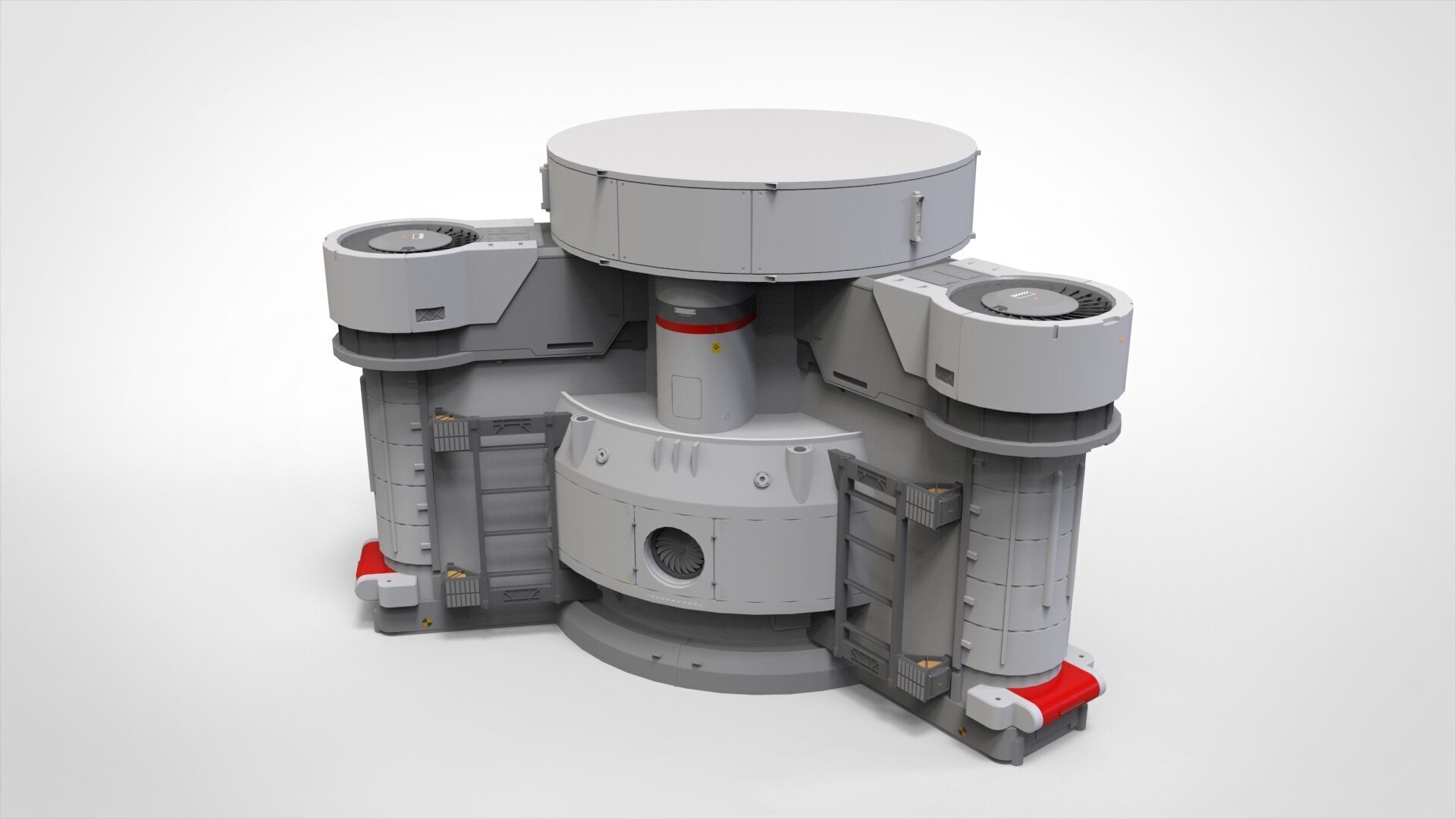 sci-fi Architecture kitbash 53 3D model_2