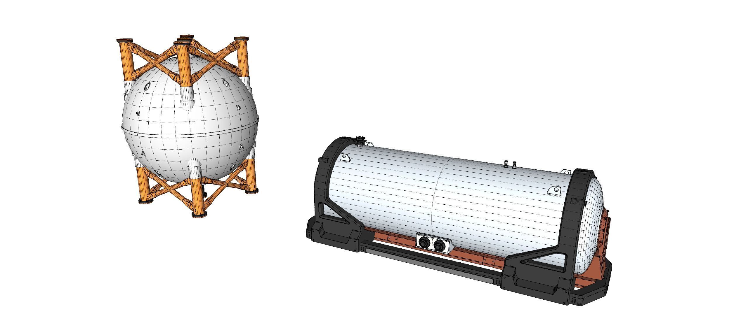 sci-fi Architecture kitbash 53 3D model_32