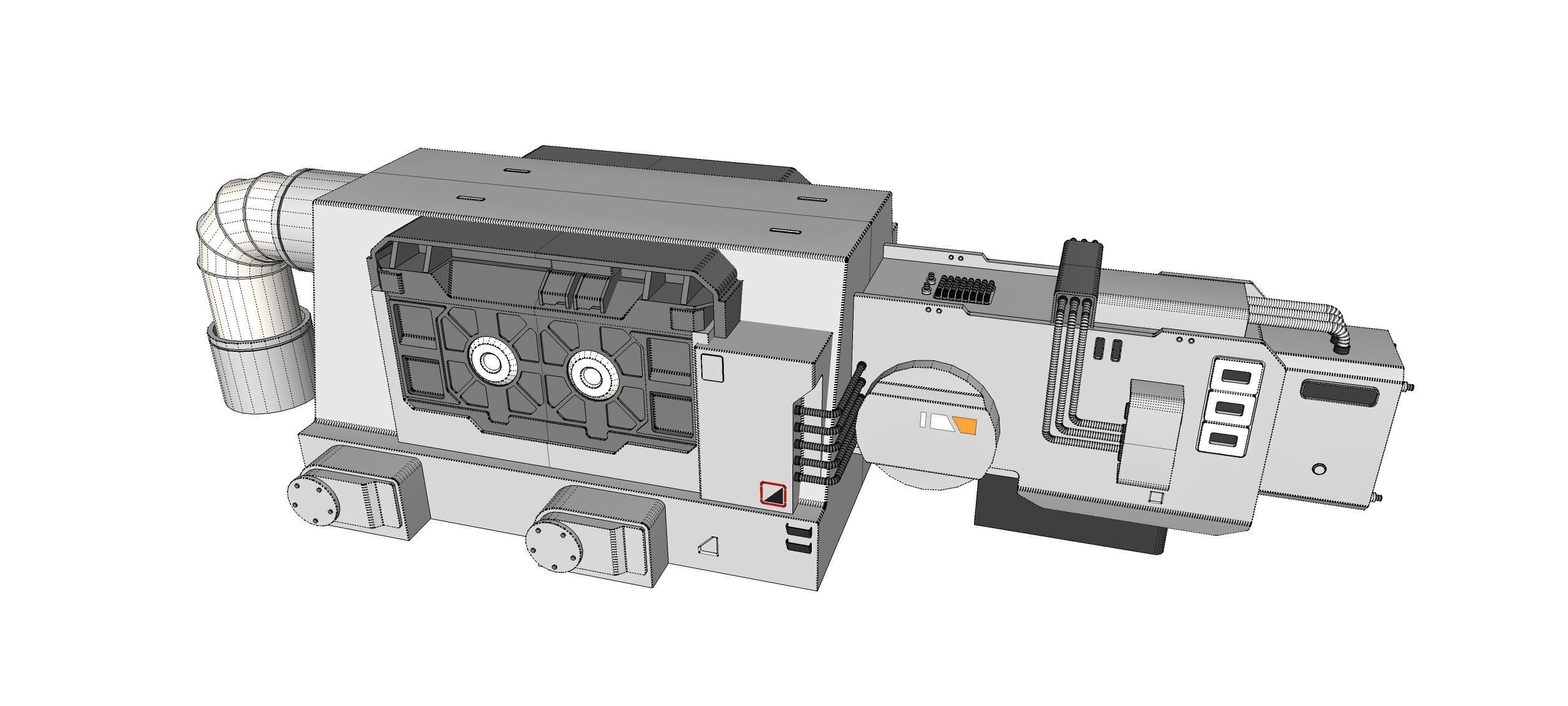 sci-fi Architecture kitbash 53 3D model_30