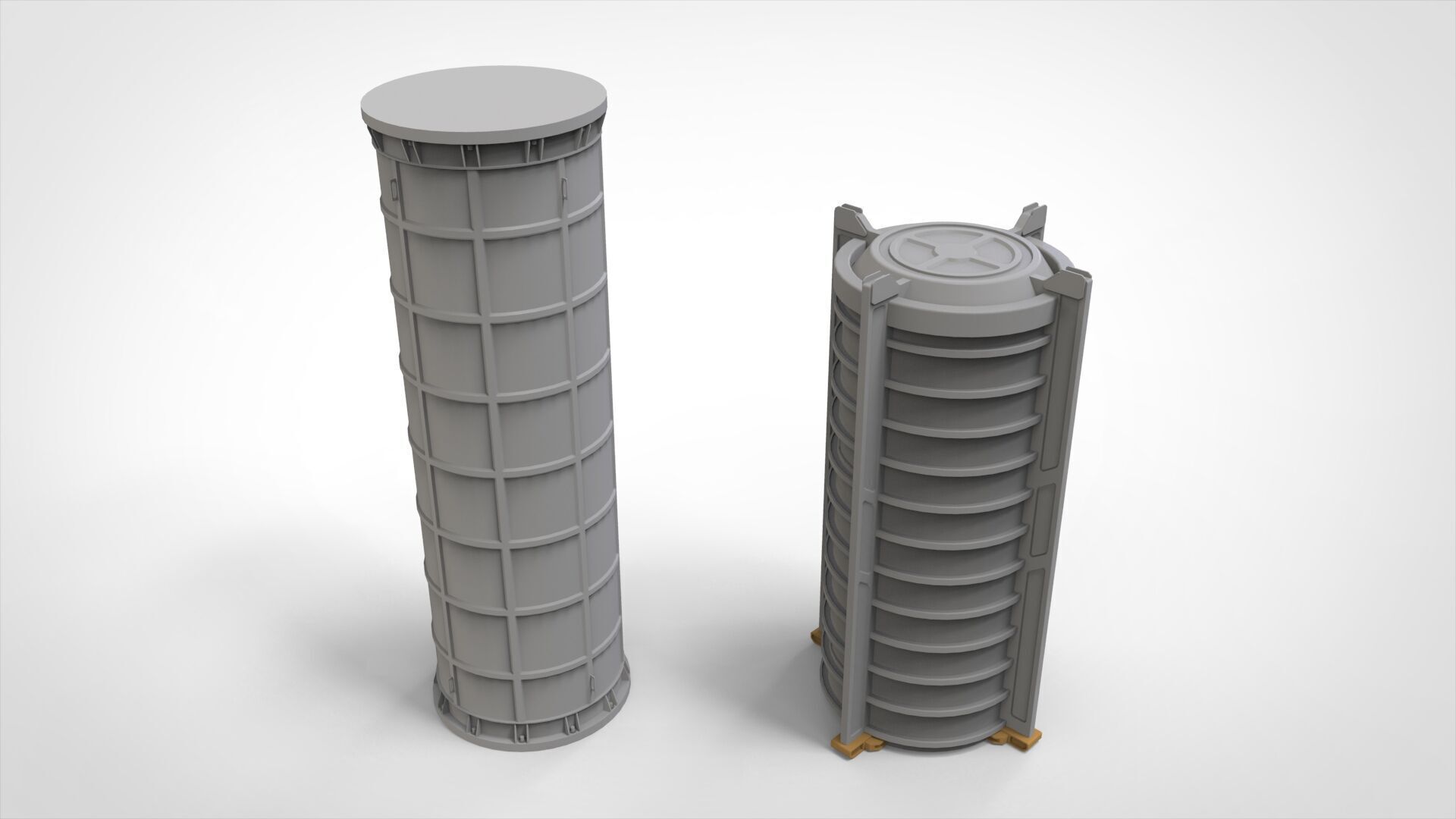 sci-fi Architecture kitbash 53 3D model_24