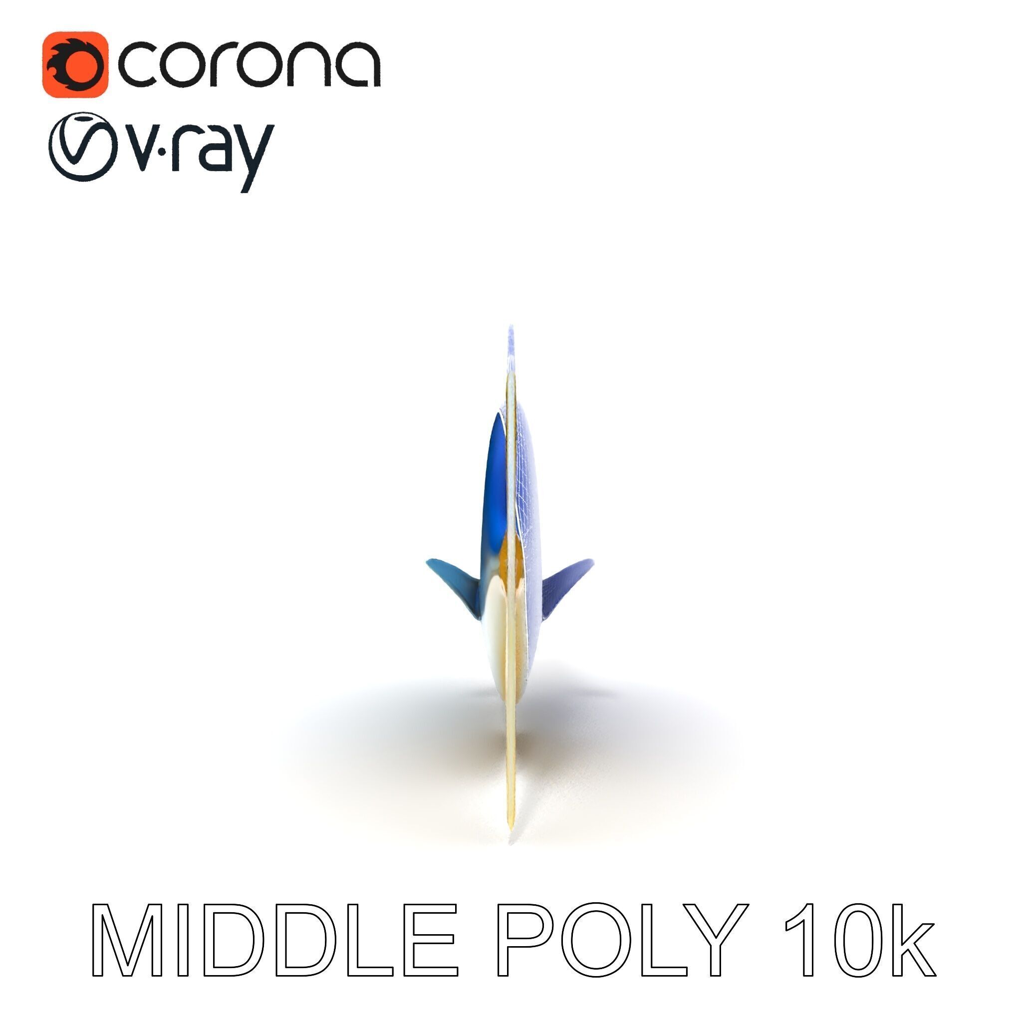 Colorful Fish Model Pack with Detailed Textures Low-poly 3D model_15