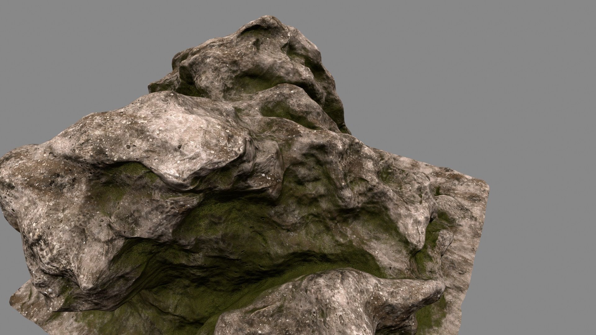 Rock tree stump 3D model_17
