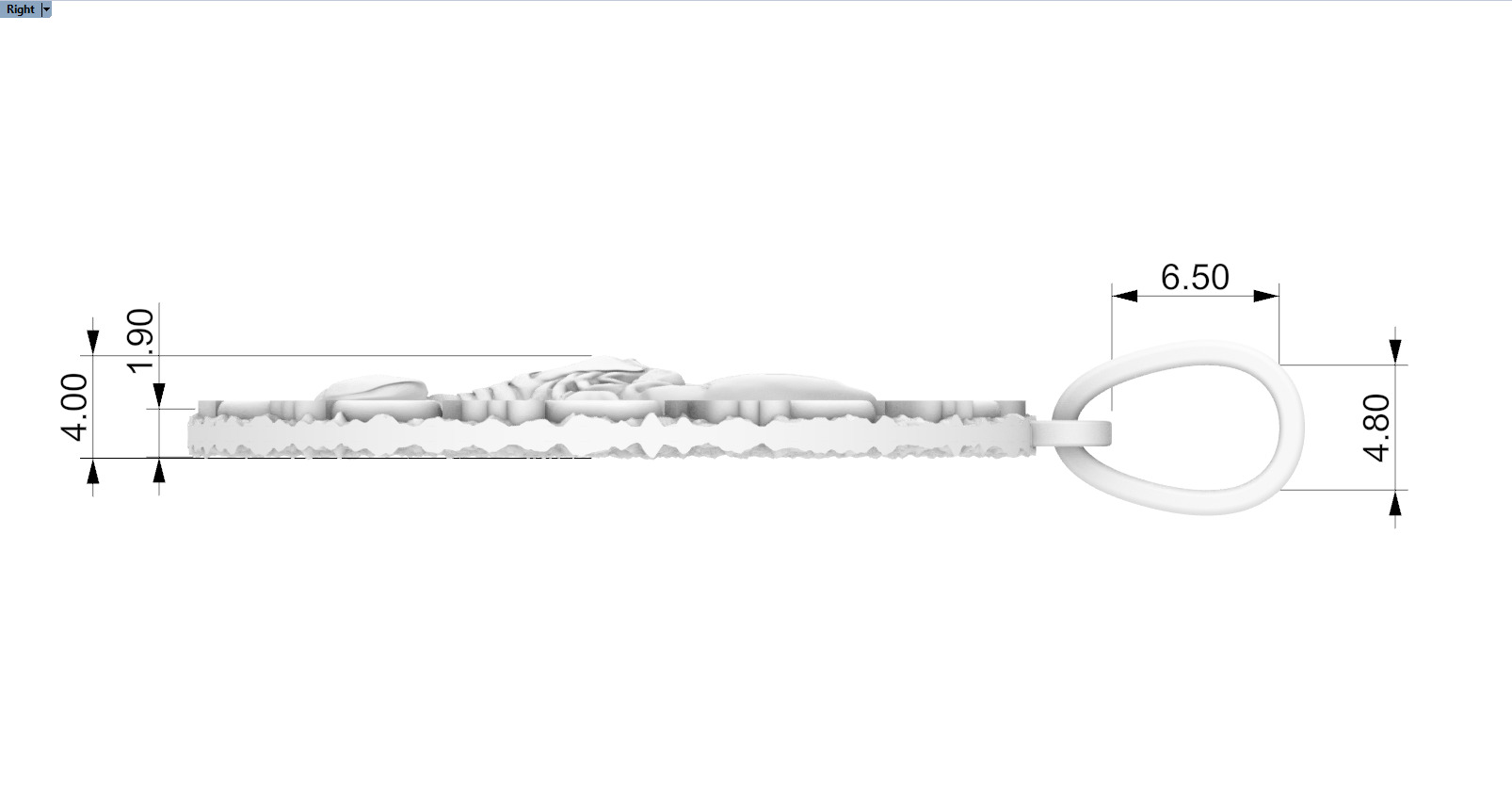 Zodiac scorpion pendant model 1269 3D print model_8