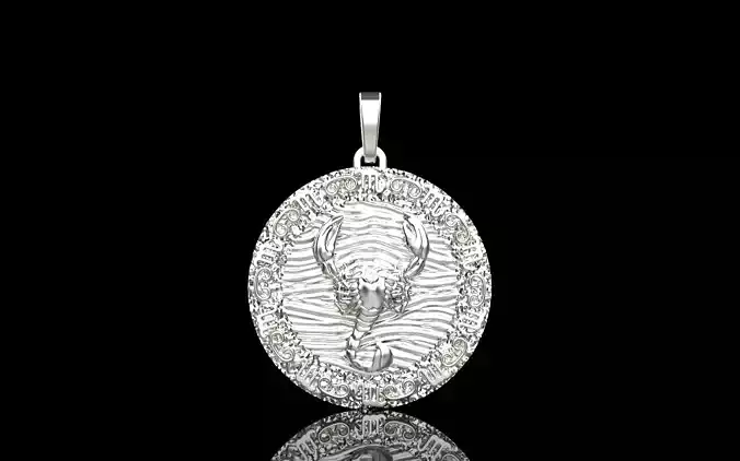 Zodiac scorpion pendant model 1269