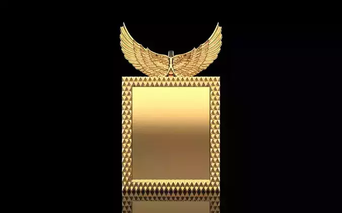 Memory pendant angel wings  model 1276 3D print model